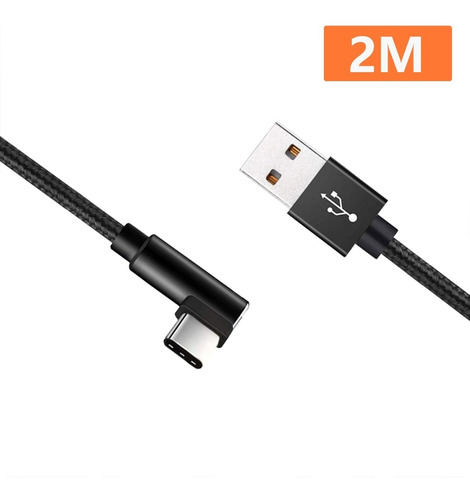 Cable Reforzado Carga Tipo C Para Huawei Xiaomi Samsung 2m