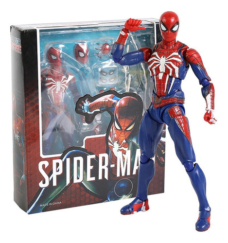 Figura De Juguete Avengers Spider Man Upgrade Suit Ps4 Game