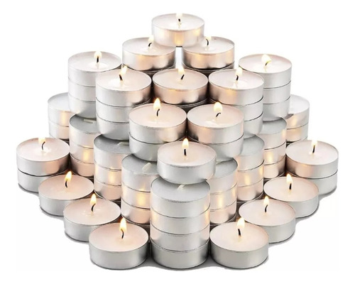 100pcs Velas Tea Light Flotantes Sin Aroma De Alta Calidad