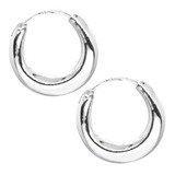 Aros Argolla 20 Mm Modelo Argentino Bote Plata Ley 925