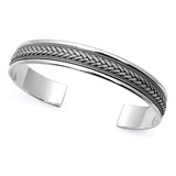 Vn Jewelry Brazalete De Plata Para Hombre - Brazalete De Pla