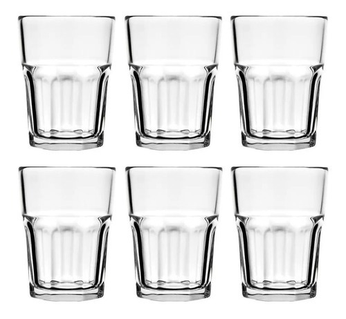 Juego De Vasos Bristol De Cristal Para Agua, 410 Ml, Nadir C/6uni, Color Transparente