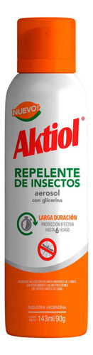 Aktiol Repelente Aerosol Con Glicerina  Pack De 12 Unidades