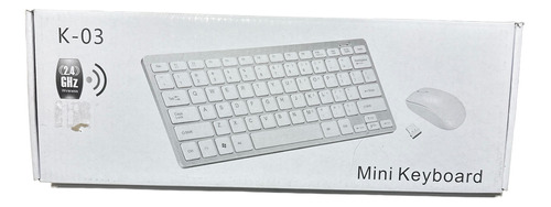 Kit Teclado + Mouse Compacto Portatil Bluetooth