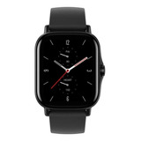 Smartwatch Amazfit Fashion Gts 2e 1.65  Caja De  Aleación De Aluminio Negra, Malla  Obsidian Black De  Silicona A2021