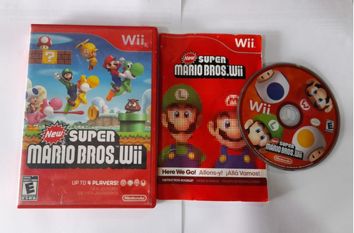New Super Mario Bros Completo Para Nintendo Wii,excelente