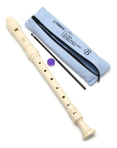 Flauta Doce Yamaha Contralto Barroca Yra-28b Iii Creme
