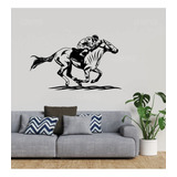 Vinil Decorativo Caballo De Carreras Apuestas Caballos 