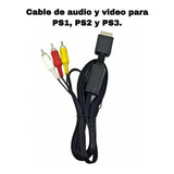 Cable De Audio Y Video Compatible Para  Ps1 Ps2 Ps3 Rca