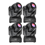 Kit 4 Moving Head Spot Led Osram 30w Globo+ Disco De Cor Dmx