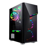 Gabinete Gamer Bluecase Bg-020 Rgb Mid Tower Lateral Vidro