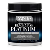 Máscara Capilar Preta Black Efeito Platinado 500gr Toplife