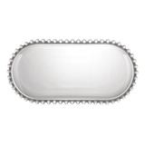 Travessa Pearl Bolinha De Cristal Wolff 30cm Oval P Servir