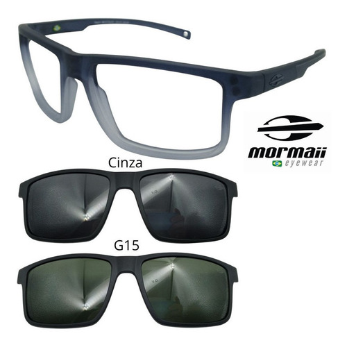 Oculos Mormaii 6127 Swap 5 Com 2 Clipons - Escolha As Cores