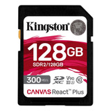Tarjeta Memoria Sd Kingston Canvas React Plus 128 Gb V60