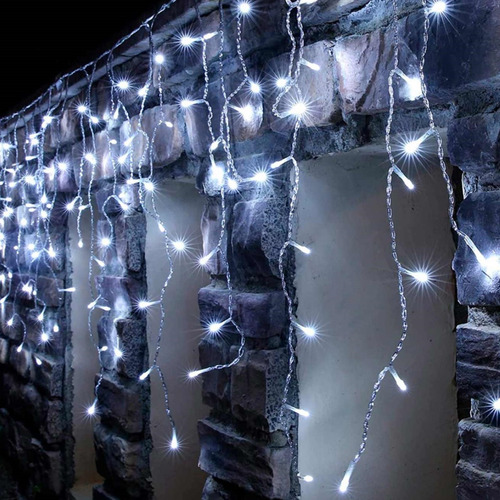 Cortina Led De 144 Luces 300cm X 120cm Con Enchufe 