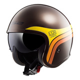 Casco Abierto Ls2 Of599 Spitfire Sunrise Café/nja