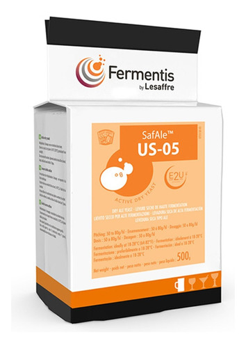 Fermento Levedura Us-05 Fermentis Cerveja - Pacote 500g