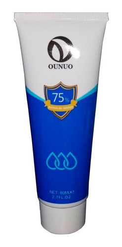 Alcohol Gel Antibacterial Ounuo 80 Ml 12 Un.