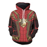 Spider-man: Sudadera Con Gorra No Way Home Chamarra N Tennis