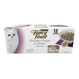 Comida Húmeda Para Gatos Fancy Feast Pollo En Trozos 12pzs