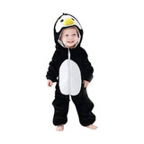 Mameluco Pijama Polar Disfraz Niño Bebe Invierno Pinguino