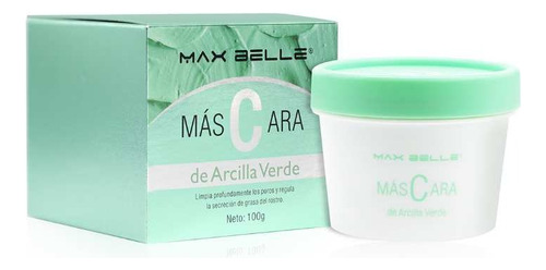 Mascara Facial De Arcilla Verde Maxbelle