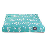 Cama Perro Mediana Interior Exterior Lavable - Teal Sea