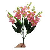 Buquê De Orquídea Pequeno Mini Flores Artificial P/decoração