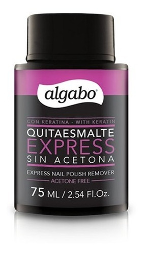 Quitaesmalte Express Con Keratina Algabo 75 Ml ( Pack X 3 )