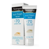 Neutrogena Protetor Solar Facial Sun Fresh Fps 70 40g