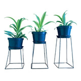 Kit 3 Peças Suporte Para Plantas De Mesa