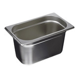 Deposito Gastronomico Acero Inox 1/4 15 Cm Con Tapa (26x16)