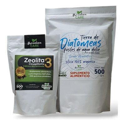 Zeolita Clinoptilolita Monalisa Care 1Kg + Diatomeas Grado Alimenticio | Meses sin interés