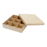 Caja Para Te 9 Divisiones, Madera Mdf