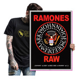 Painel Decorativo Bandas De Punk Rock Ramones 60x42cm 04