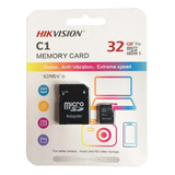 Memoria Micro Sd 32gb Hikvision Shdc Clase 10 + Adaptador