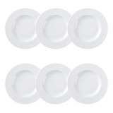 Set De 6 Platos De Postre Tramontina Ingrid Porcelana 21 Cm