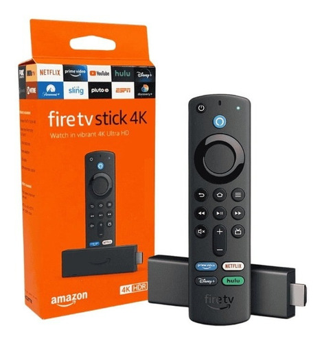 Amazon Fire Tv Stick 4k De Voz 8gb Con (1.5gb.) De Ram Negro