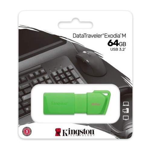 Usb 64gb Kingston Exodia M 3.2 Verde Datatraveler Exodia M