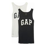 Gap Paquete De 2 Camisetas Sin Mangas Acanaladas Para Mujer,