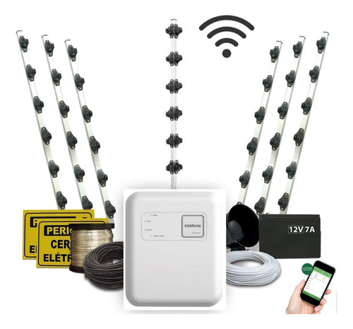 Alarme/cerca Elétrica C/apps+ Big Haste Industrial Kit P/70m