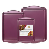 Betterbeauty Juego De 3 Bandejas De Galletas Para Hornear, A