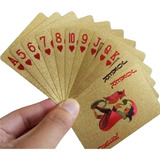 Cartas Poker Lamina Oro 24k Premium Baraja Casino Blackjack