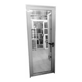 Puertas Aluminio Blanco 90x200 Vidrio Laminado 3+3mm