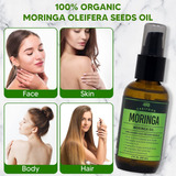 Aceite De Moringa Orgánica Para Cabello Piel Y Uñas  100% Ce