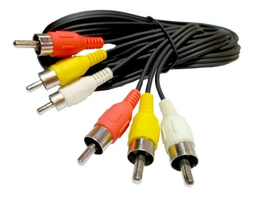 Cable Rca 3 Rca A 3 Rca Macho 1,5 Metros Audio Y Video 