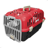 Caixa De Transporte Bolsa Jaula P Gatos E Cães 6kg Vermelha
