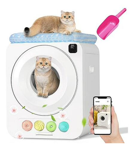 Caja De Arena Automática Autolimpiable Para Gatos Compatible