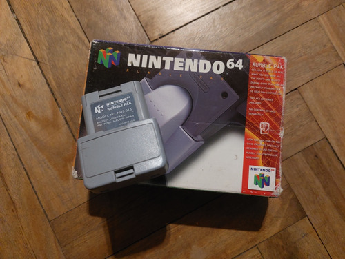 N64 Accesorio Rumble Pak Original Con Su Caja Nintendo 64